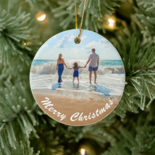 Personnalisez votre photo Ornement de Noël avec te