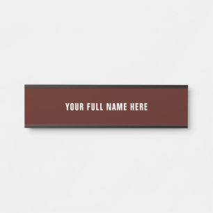 Personnalisez votre plaque nominative de bureau ou