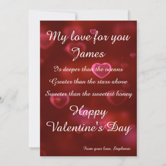Personnalisez votre propre carte de jour Valentine