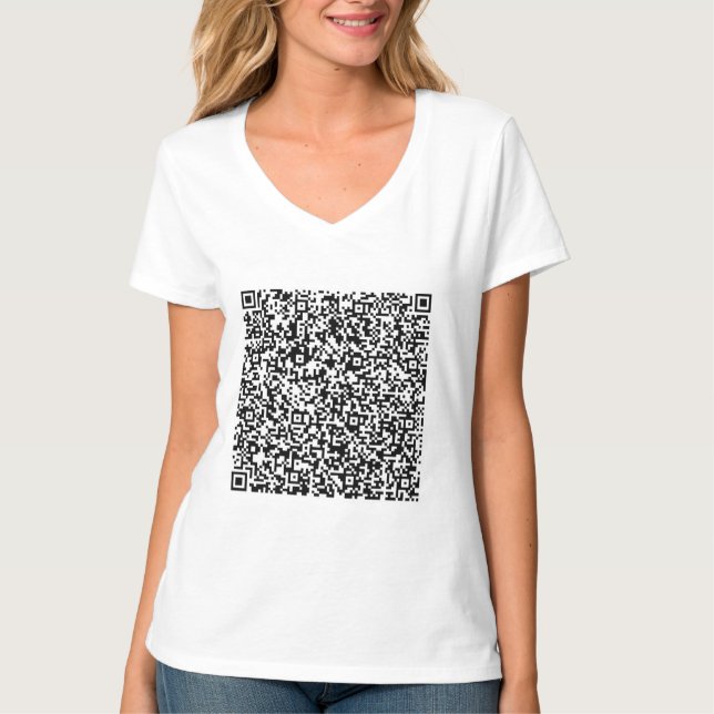 Personnalisez votre QR Code Scan Info T-shirt cade (Devant)