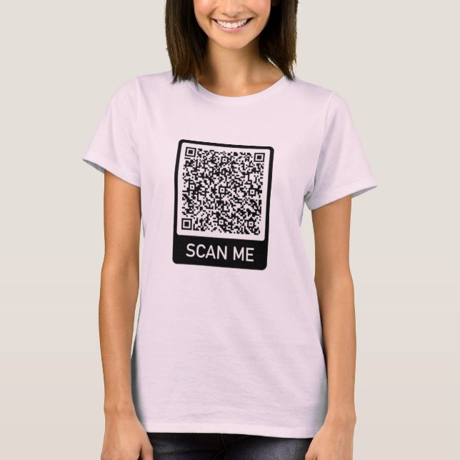 Personnalisez votre QR Code Scan Info T-shirt cade (Devant)