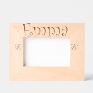 Personnalized Foto frame Emma / Foto Mädchen Geätzte Rahmen