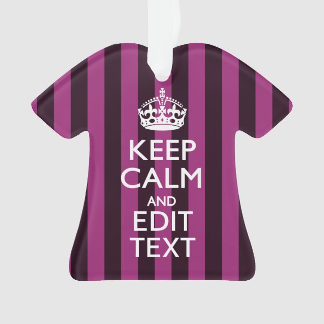 Personnalized KEEP CALM and Your Text on Pink (devant)