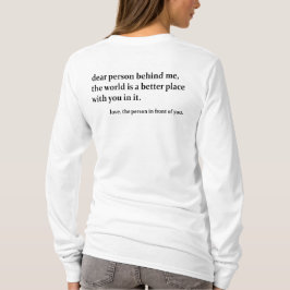 Personne Derrière Moi, Impression Dos Sweat à Capu