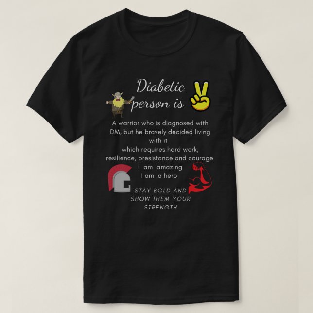 PERSONNE DIABÉTIQUE T CHEMISE Sweat - shirt à capu (Design devant)