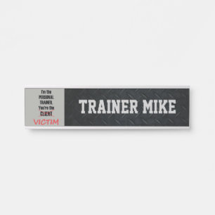 Personne formateur Funny Bureau Nom Plaque