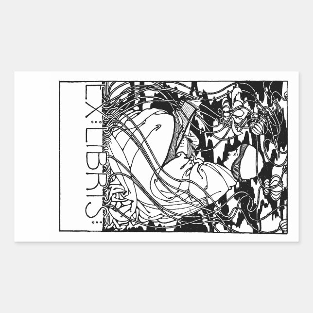 Personne Lisant Dans Sticker Plaque Jardin (Devant)
