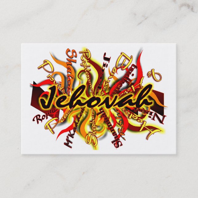 Personne n'aiment le carte de visite de Jéhovah (Devant)