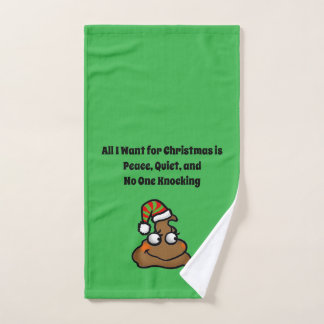 Personne ne frappe Drôle de Noël Toilettes Humour