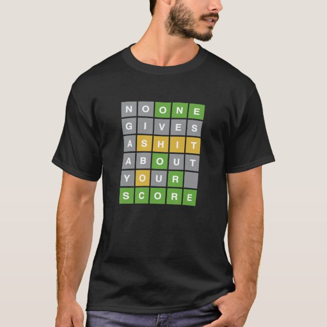 PERSONNE NE SE SOUCIE DE VOTRE T-shirt SCORE (Devant)