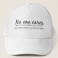 Personne ne s'intéresse au Casquette
