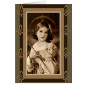 Personnel d'agneau de garçon d'enfant de