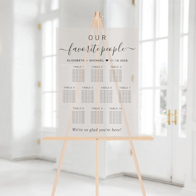 Personnes favorites 10 Table Taupe Mariage Siège (Créateur téléchargé)