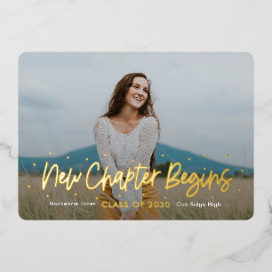 Perspectives positives Foil Graduation Invitation 