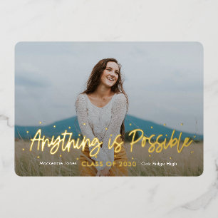 Perspectives positives Foil Graduation Invitation 