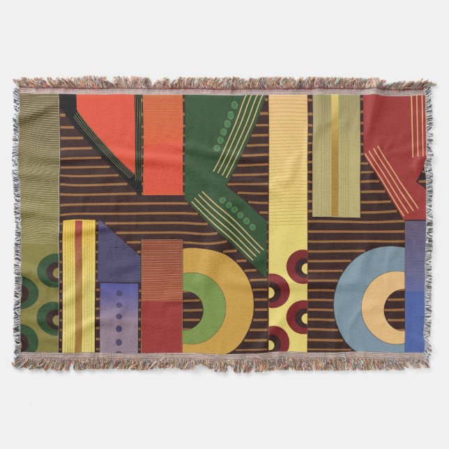 Perspektive Baumwollwirbeldecke Decke (Vorderseite)