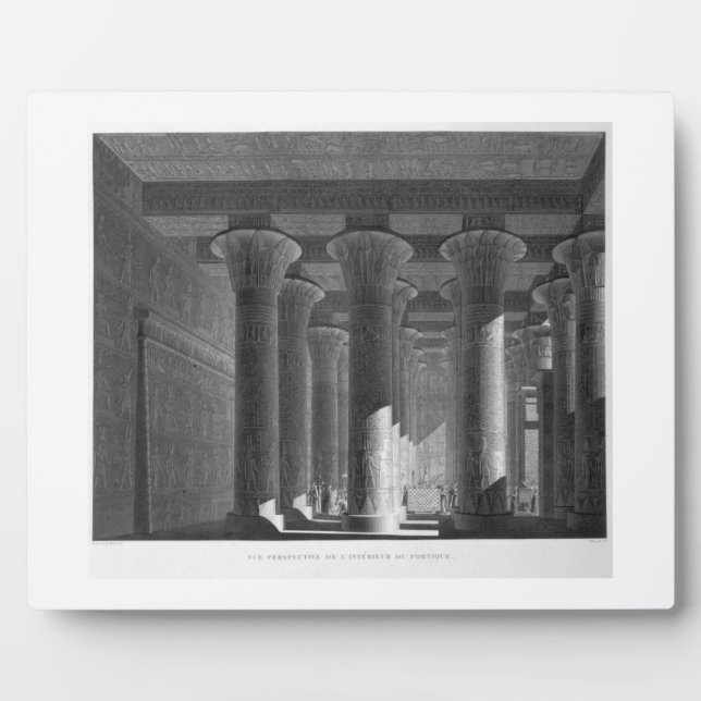 Perspektive Blick auf das Innere der Terrasse, Esn Fotoplatte (Vorderseite)