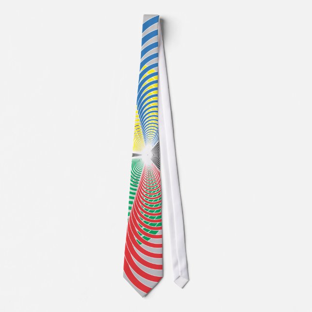 Perspektive der olympischen Zirkel Krawatte (Vorderseite)