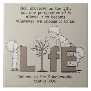 Perspektive des Lebens Fliese