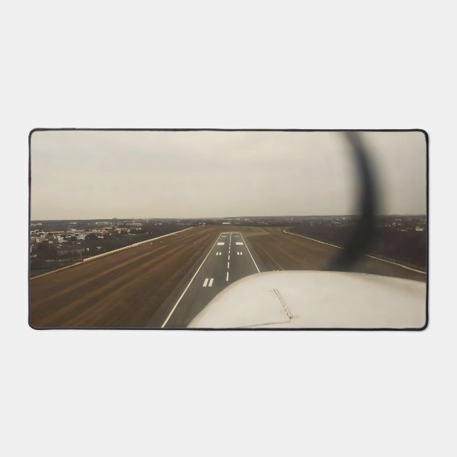 Perspektive eines Piloten: Cessna 172 Cockpit-Star Schreibtischunterlage (Vorderseite)