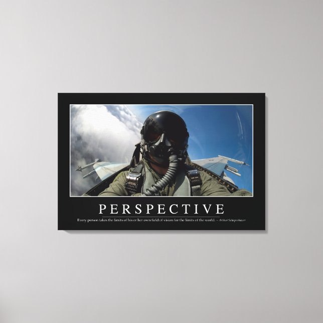 Perspektive: Inspiration Zitat 2 Leinwanddruck (Vorderseite)