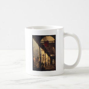 Perspektive mit einem Portico Kaffeetasse