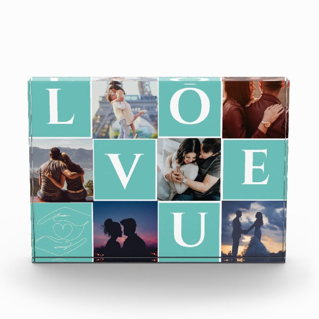 PERSSONALISIERTES COUPLE FOTO COLLAGE GIFT FÜR SPO (Vorderseite)