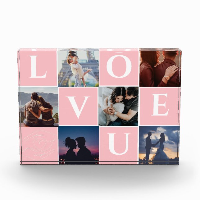 PERSSONALISIERTES COUPLE FOTO COLLAGE GIFT FÜR SPO (Vorderseite)