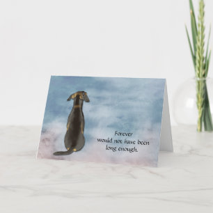 Perte de la carte de sympathie Dachshund Condolenc