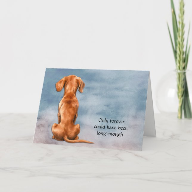 Perte de la carte de sympathie de chien Vizsla (Devant)