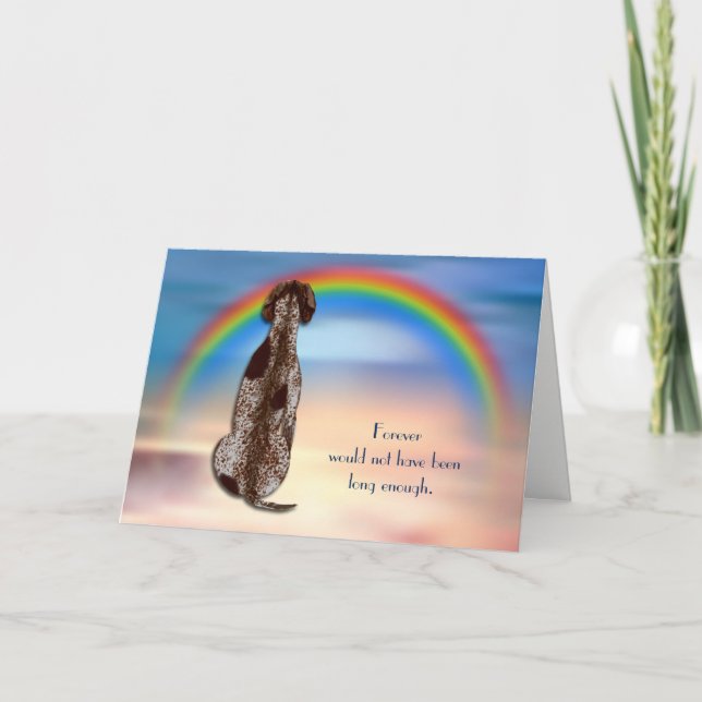 Perte de la carte de sympathie Rainbow Chien à cou (Devant)