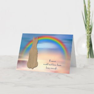 Perte de la carte de sympathie Rainbow Chien Grand