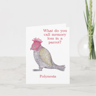 Perte de mémoire amusante Anniversaire ou carte de