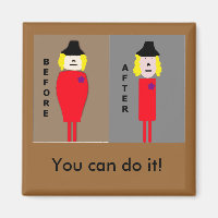 Perte de poids Encouragement Magnet Femmes