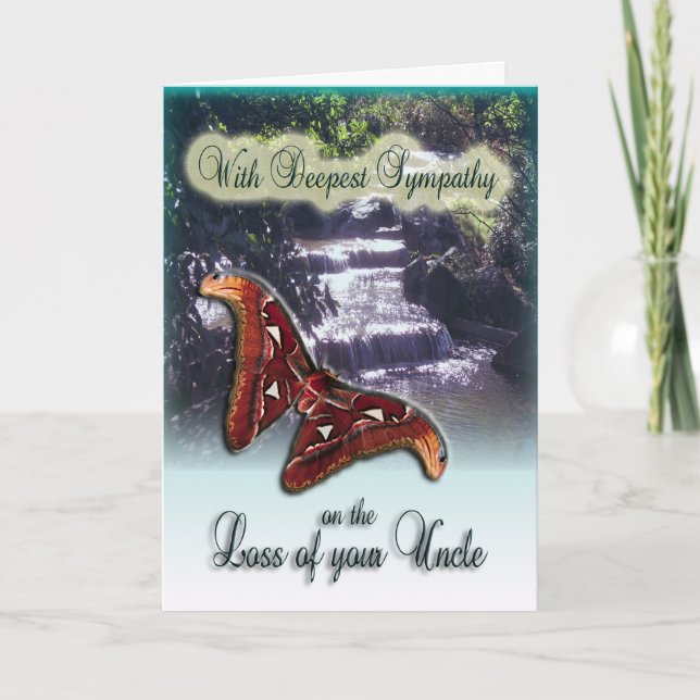 Perte d'oncle - avec carte de sympathie la plus pr (Devant)