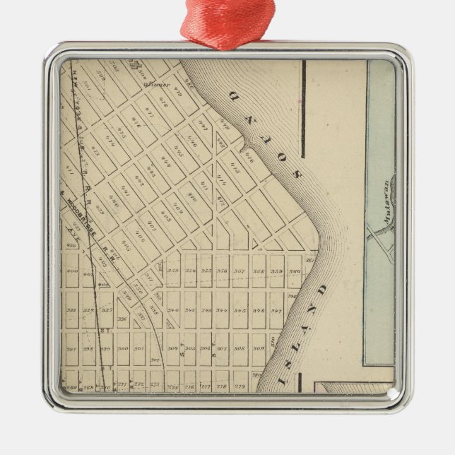 Perth Amboy, NJ Ornament Aus Metall (Vorne)