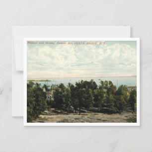 Perth Amboy NJ, Vogelperspektive 1910er Postkarte