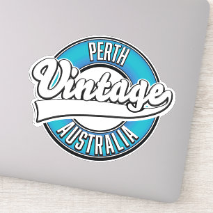 Perth Australia Vintages Logo Aufkleber