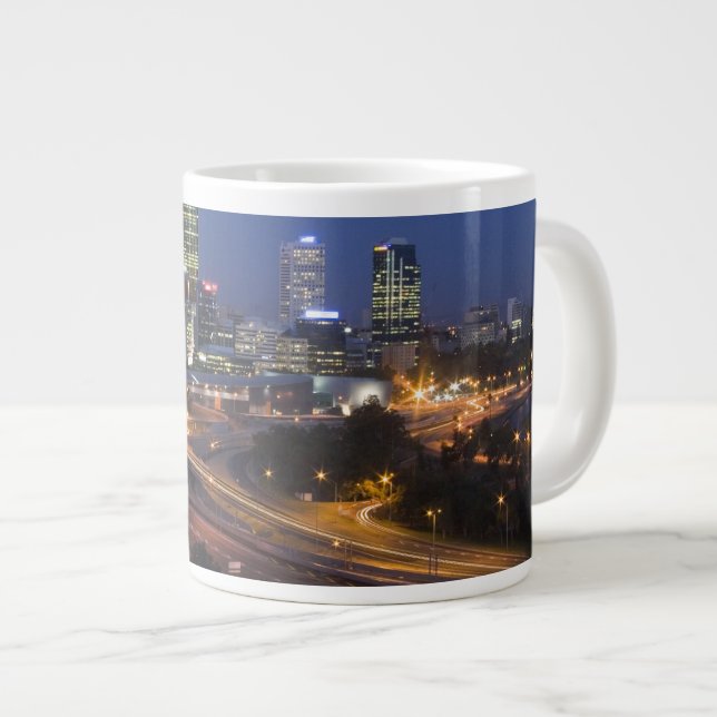 Perth, Australien. Aussicht auf die Innenstadt von Jumbo-Tasse (Vorderseite Rechts)