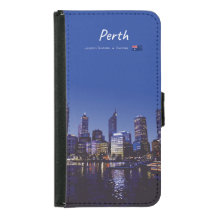 Perth, Australien - Stadt-Silhouette Nacht