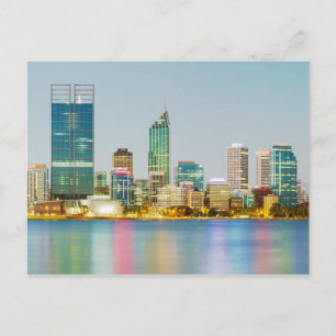 Perth CBD von Mill Point Perth Western Australien Postkarte