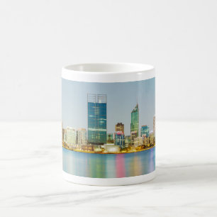 Perth CBD von Mühlpunkt-Perth-Western Australien Kaffeetasse
