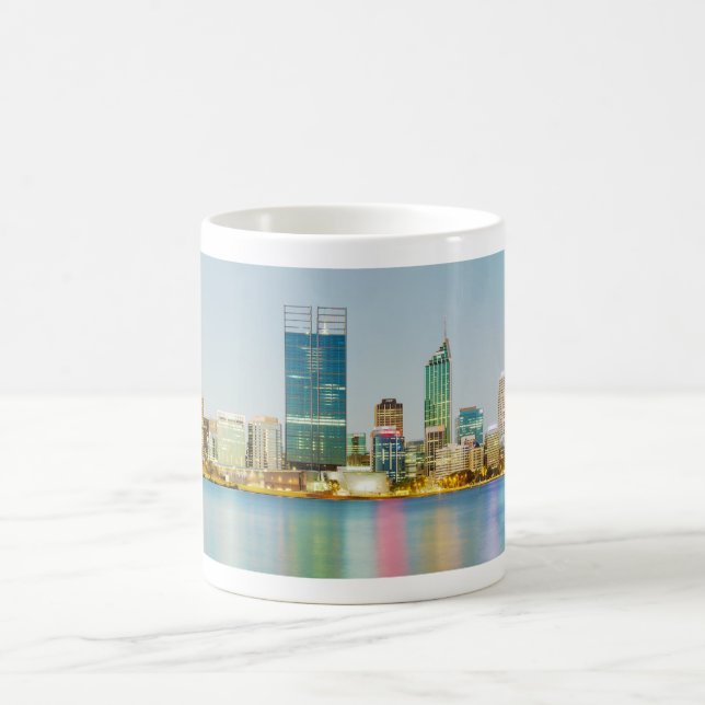 Perth CBD von Mühlpunkt-Perth-Western Australien Kaffeetasse (Mittel)