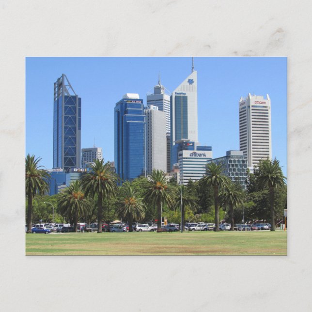 Perth City Gebäude Postkarte (Vorderseite)