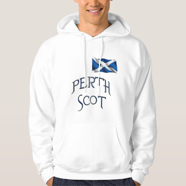 Perth Flag Scotland Patriotic Hoodie (Vorderseite)