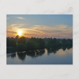 Perth, Schottland River Sunset Postkarte