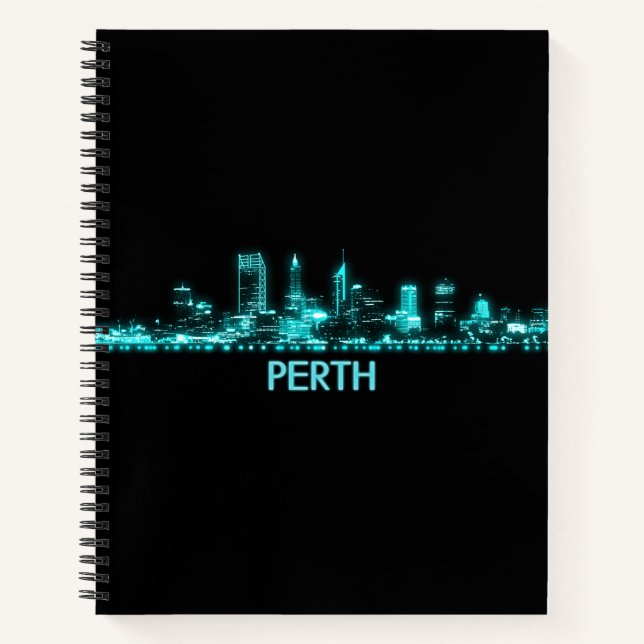 Perth Skyline Notizbuch (Vorderseite)