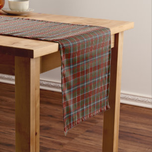Perthshire Schottland Bezirk verwitterter Tartan Kurzer Tischläufer