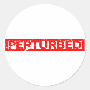 Perturated-Briefmarke Runder Aufkleber