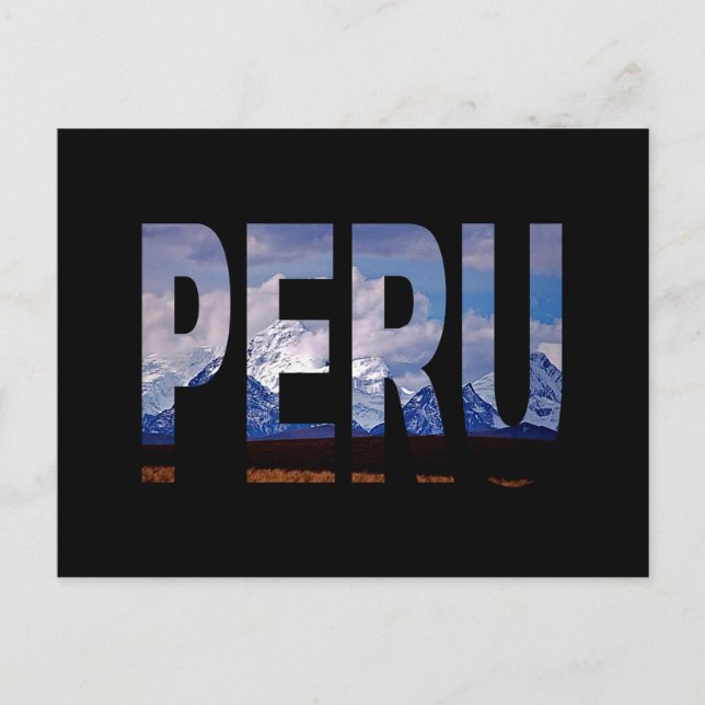 peru ancash Huascarán Postkarte (Vorderseite)